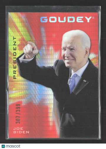 2021 Upper Deck Goodwin Champions Goudey Joe Biden 307/399 #G23