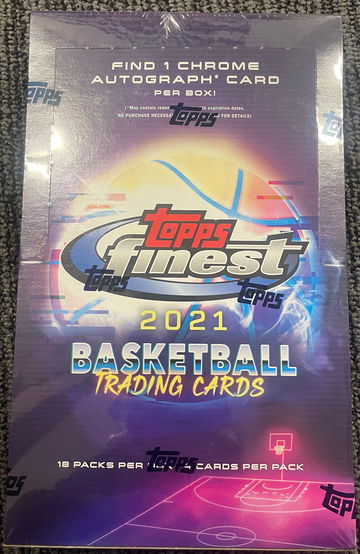 2021 Topps Finest Basketball Sealed Hobby Box
