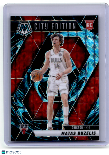 Matas Buzelis 2025 Panini Mosaic Prizm City Edition Genesis Short Print RC #273