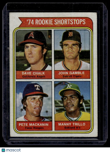 1974 Topps (Dave Chalk / John Gamble / Pete Mackanin / Manny Trillo) #597 RC