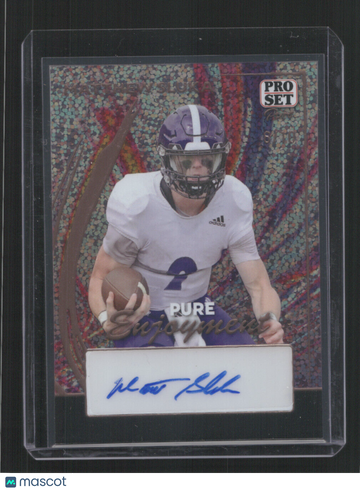 2024 PRO SET PURE MATTHEW SLUKA #PE-MS1 6/10 AUTO PURE ENJOYMENT SN