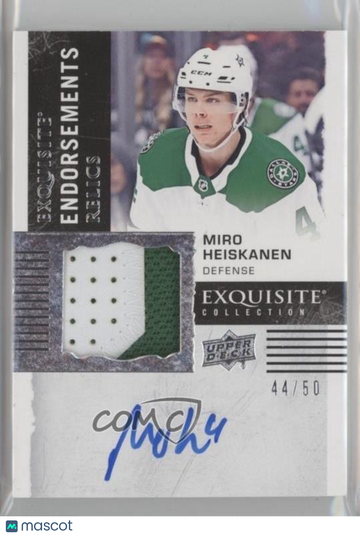 2018-19 Upper Deck The Cup Miro Heiskanen #ER-MH [Base] 44/50 Rookie Memorabilia Insert