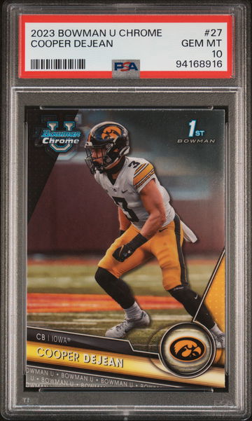 2023 Bowman U Chrome #27 Cooper DeJean PSA 10