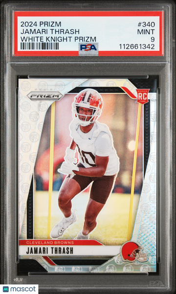 2024 Panini Prizm Jamari Thrash #340 White Knight PSA 9