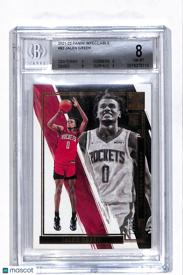 2021 Panini Impeccable Jalen Green #82 BGS 8