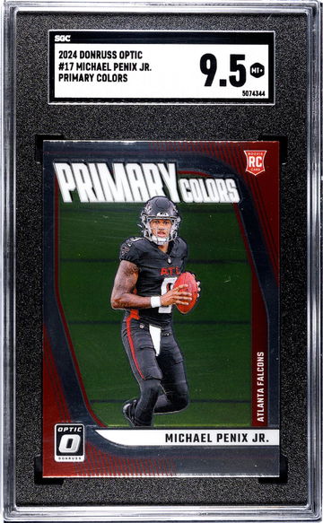2024 Donruss Optic #17 Michael Penix Jr. Primary Colors SGC 9.5
