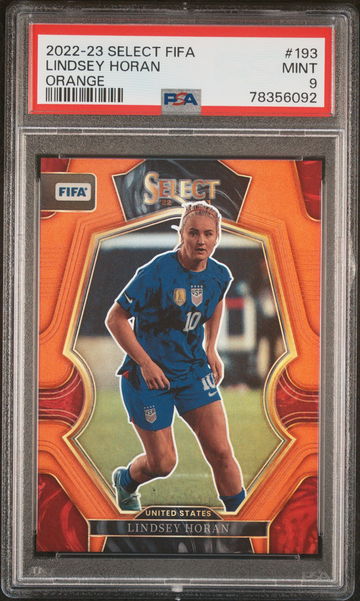 2022 PANINI LINDSEY HORAN SELECT FIFA ORANGE #193 PSA 9
