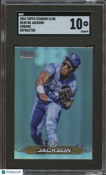 2024 Topps Stadium Club Bo Jackson #185 Chrome Refractor SGC 10