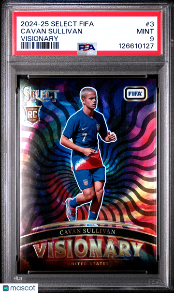 2024-25 Panini Select FIFA Visionary Cavan Sullivan #3 PSA 9