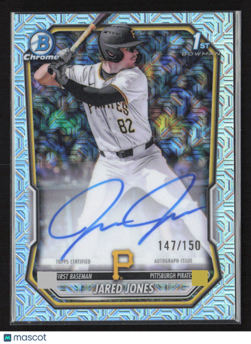 2026 Topps Bowman Chrome Jared Jones #CP-JJ Blue Mojo Refractor /150