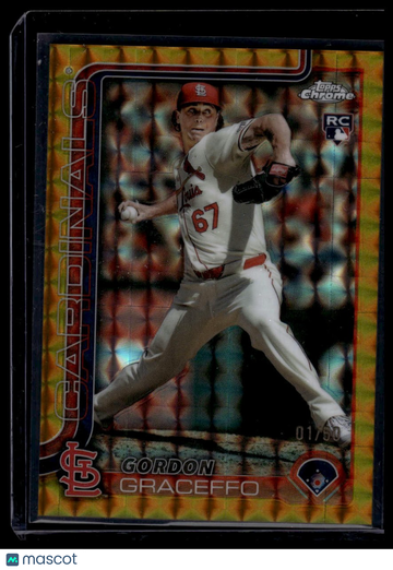 2025 Topps Chrome Gordon Graceffo #256 Gold Geometric Refractors SN RC