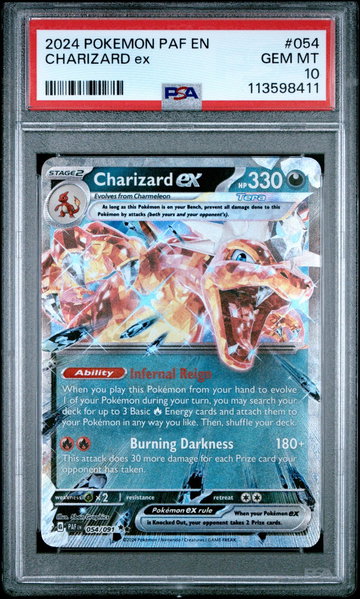 2024 Pokemon Scarlet and Violet Paldean Fates Charizard Ex #54 PSA 10