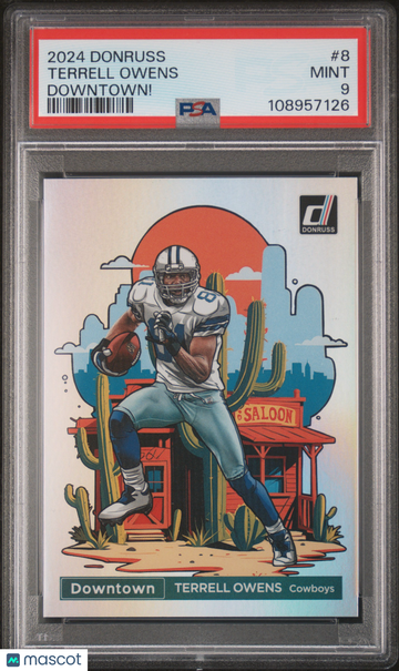 2024 Panini Donruss Downtown! Terrell Owens #8 PSA 9