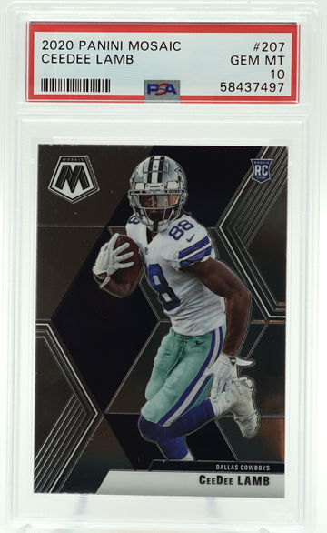 Ceedee Lamb 2020 Panini Mosaic PSA 10