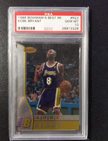  1996 Bowman's Best   #R23 KOBE BRYANT PSA10 No Greening