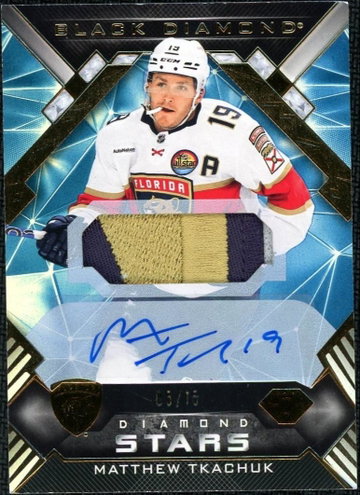 2022-23 Black Diamond Matthew Tkachuk Auto 03/15
