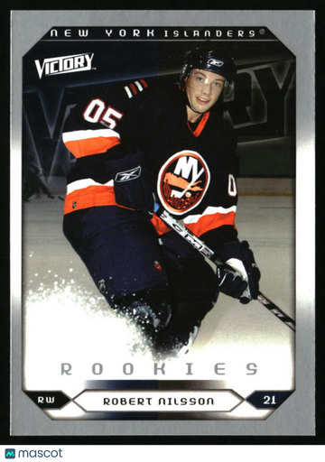 2005-06 Upper Deck Robert Nilsson #275 2005-06 Upper Deck Victory Update New York Islanders