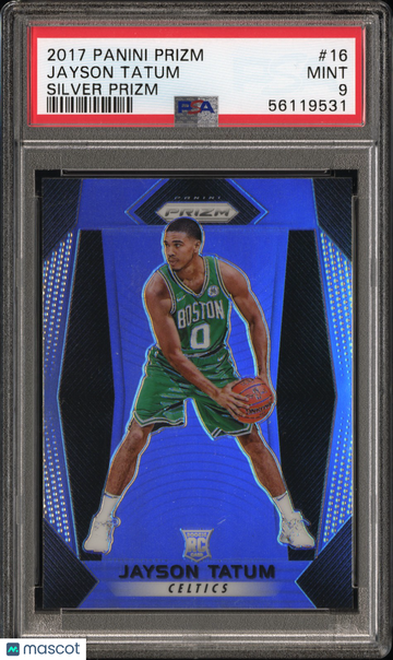2017 Panini Prizm Jayson Tatum #16 Silver Rookie RC PSA 9
