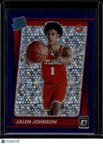 2022 Panini Donruss Optic Prizm Jalen Johnson #181 Blue Circles /95