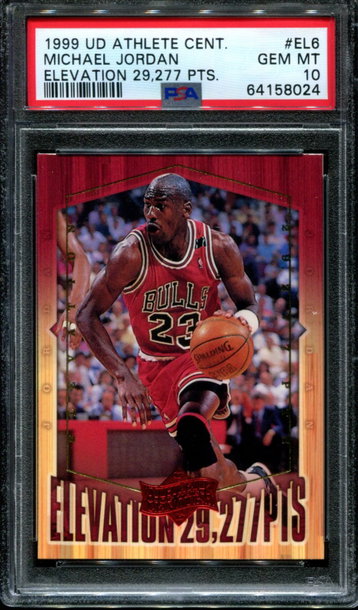 1999 Upper Deck UD Athlete of the Century Elevation Points 29,277 EL6 Michael Jordan Chicago Bulls PSA 10 Gem Mint