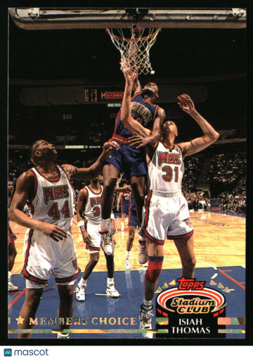 1992-93 Stadium Club Isiah Thomas #204 Members Only Detroit Pistons