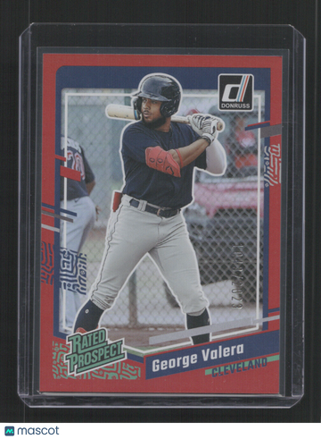 2023 Donruss George Valera #77 #77 Holo Red /2023 SN