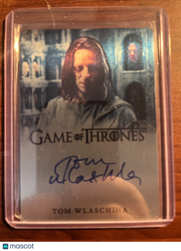 2024 Legends Of The Realm Tom Wlaschiha On Card Auto Insert SP LE Short Print SSP Limited Edition Blue Ink
