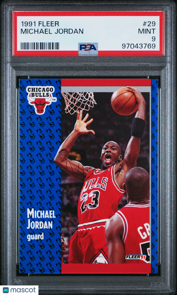 1991 Fleer Michael Jordan #29 PSA 9