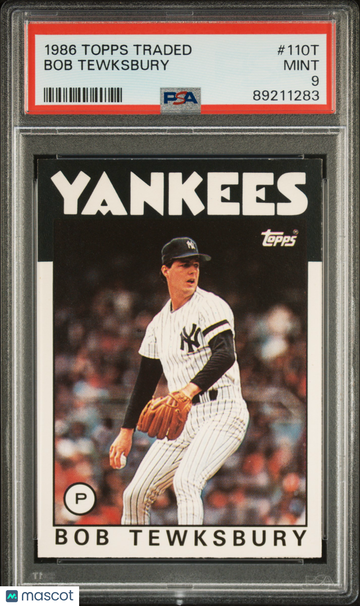 1986 Topps Traded Bob Tewksbury #110T PSA 9