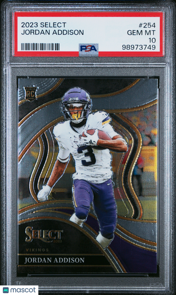 2023 Panini Select Jordan Addison #254 PSA 10