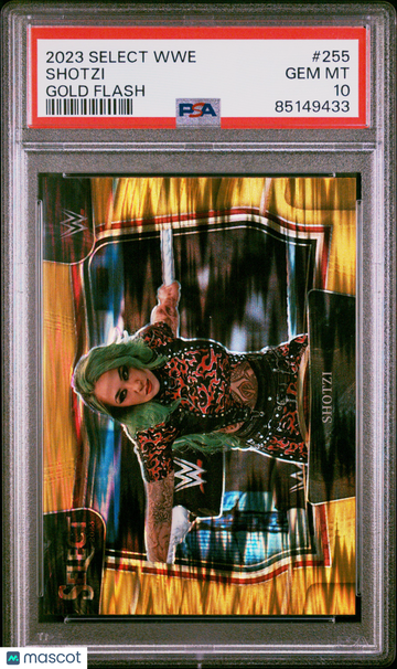 2023 Panini Select WWE Shotzi #255 Gold Flash PSA 10