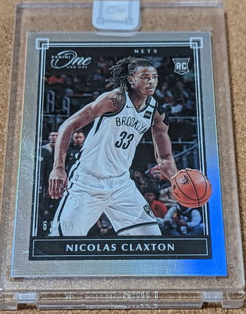 2019-20 Panini One and One 🏀 Nicolas Claxton Silver Rookie /99 Nets RC SSP 🔥