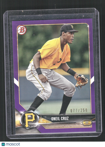 2018 Bowman Draft Oneil Cruz #BD-40 Purple SN