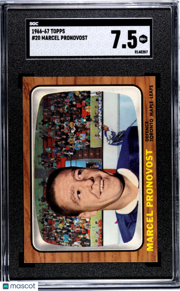 1966 Topps Marcel Pronovost #20 SGC 7.5