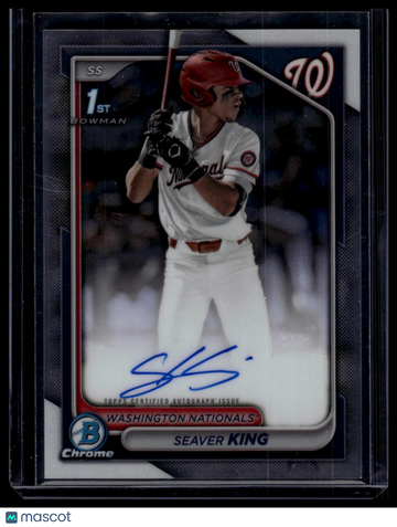 2024 Bowman Draft Seaver King #CPA-SK Chrome Prospect Autographs AU