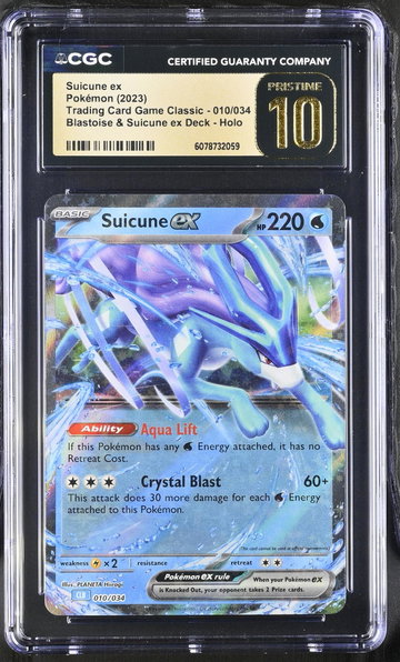 2023 Trading Card Game # Suicune ex Blastoise & Suicune ex Deck - Holo CGC 10