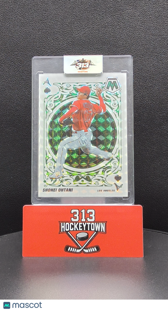 2022 Panini Mosaic Baseball Aces Shohei Ohtani #A-2 Green Prizm