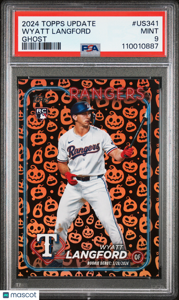 2024 Topps Update Wyatt Langford #US341 Ghost PSA 9