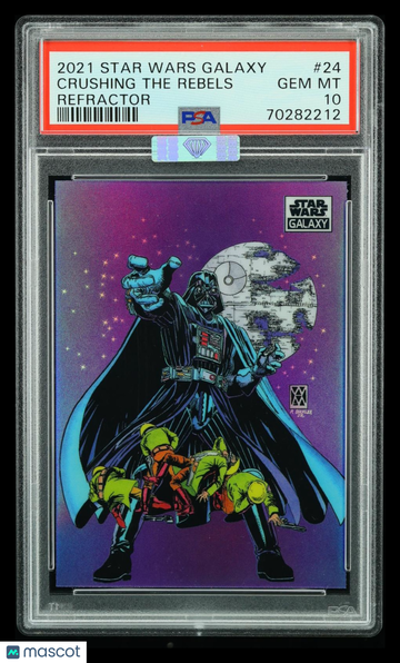 2021 Topps Chrome Star Wars Galaxy Crushing the Rebels #24 Refractor MBA 10
