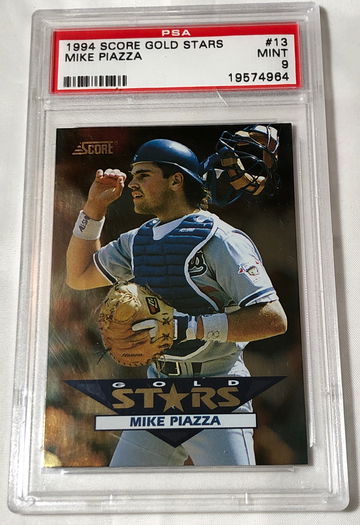 1994 SCORE GOLD STARS ( CARD 13 of 60) # 13 MIKE  PIAZZA MINT-9