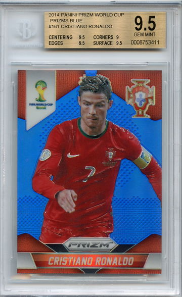 2014 PRIZM WORLD CUP CRISTIANO RONALDO BLUE PRIZM # /199