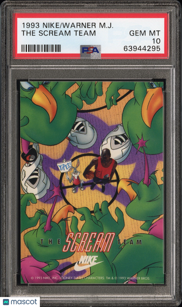 1993 Nike/Warner Michael Jordan The Scream Team PSA 10