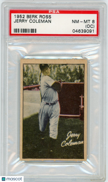 1952 Berk Ross Jerry Coleman Oc PSA 8