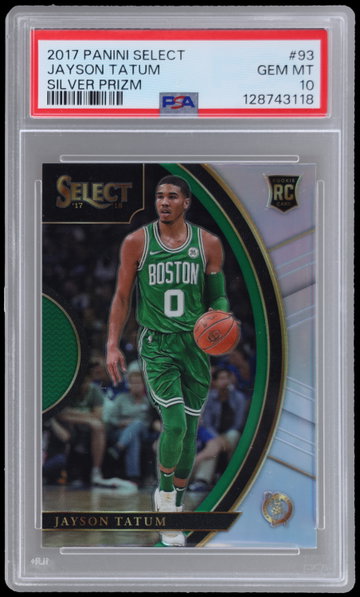 2017 Panini Select Jayson Tatum Concourse Silver Prizm PSA 10 RC