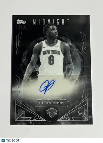 2025 Topps Midnight Midnight Sun Signatures OG Anunoby #MS-OA /20