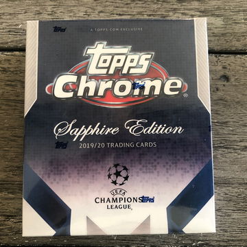 2019/20 Topps UEFA Champions League Chrome Soccer Sapphire Box