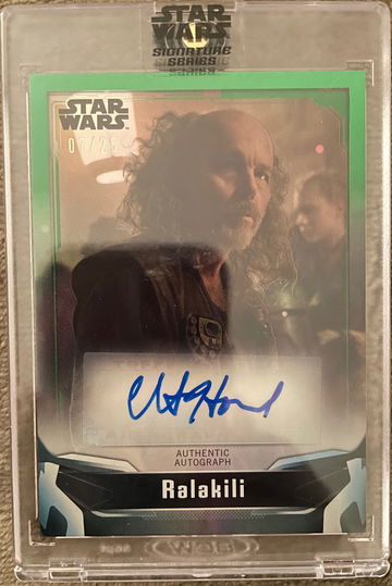 2021 Topps Star Wars Signature Series - Clint Howard as Ralakili - Green /25