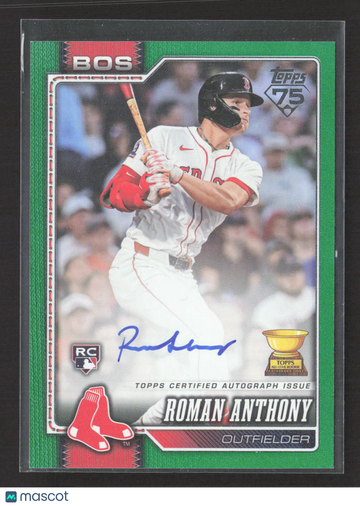 2026 Topps Series One Roman Anthony #189 Green RC
