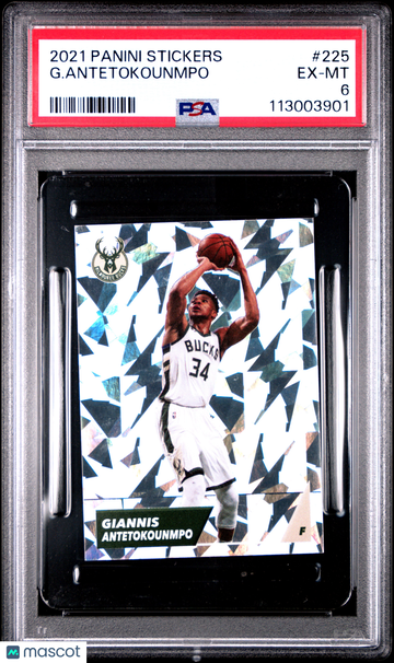 2021 Panini Stickers G. Antetokounmpo #225 PSA 6