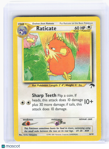 Southern Islands Raticate Non-Foil Promo (Lightly Played) #6/18